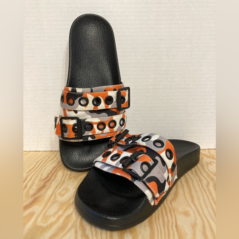 Orange Camo Slides